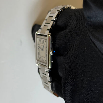 Cartier Tank Solo 24x31mm White Dial Watch Reference #W5200013