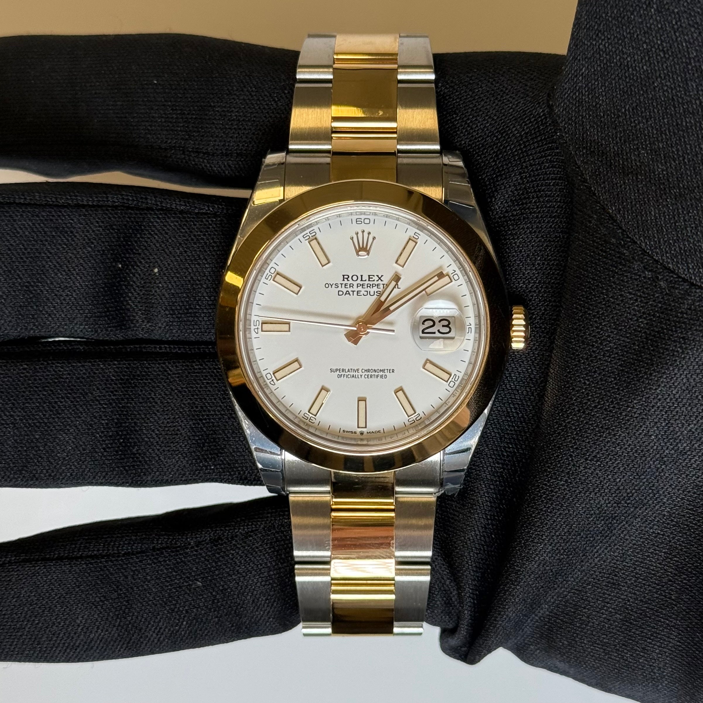 Rolex Datejust 41mm White Dial Watch Ref# 126303