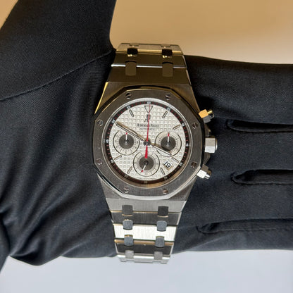 Audemars Piguet Royal Oak 39mm Grey Dial Watch Ref# 26300ST.OO.1110ST.06 - Happy Jewelers Fine Jewelry Lifetime Warranty