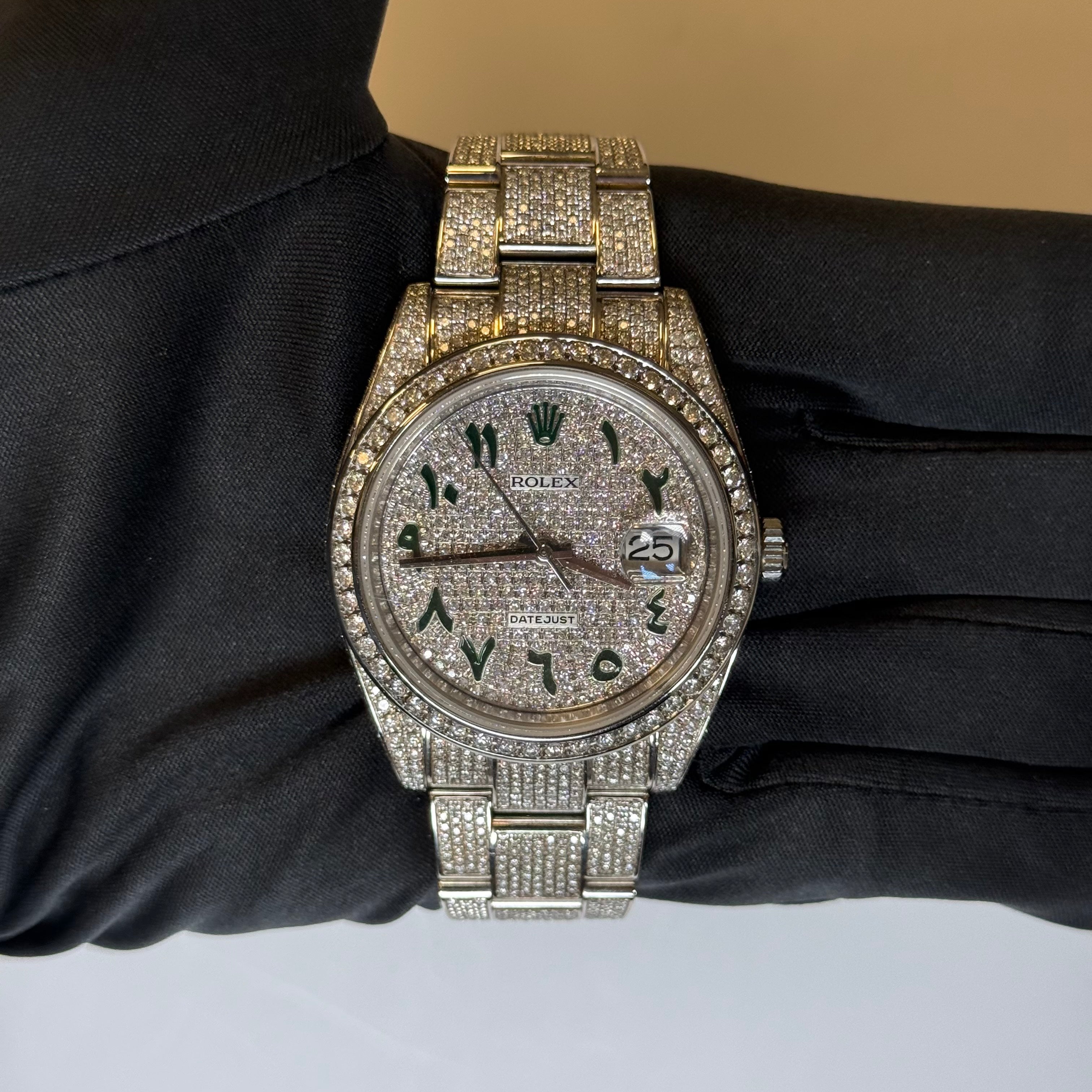 Rolex Datejust 41mm Pave Dial Watch Ref# 126300