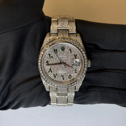 Rolex Datejust 41mm Pave Dial Watch Ref# 126300
