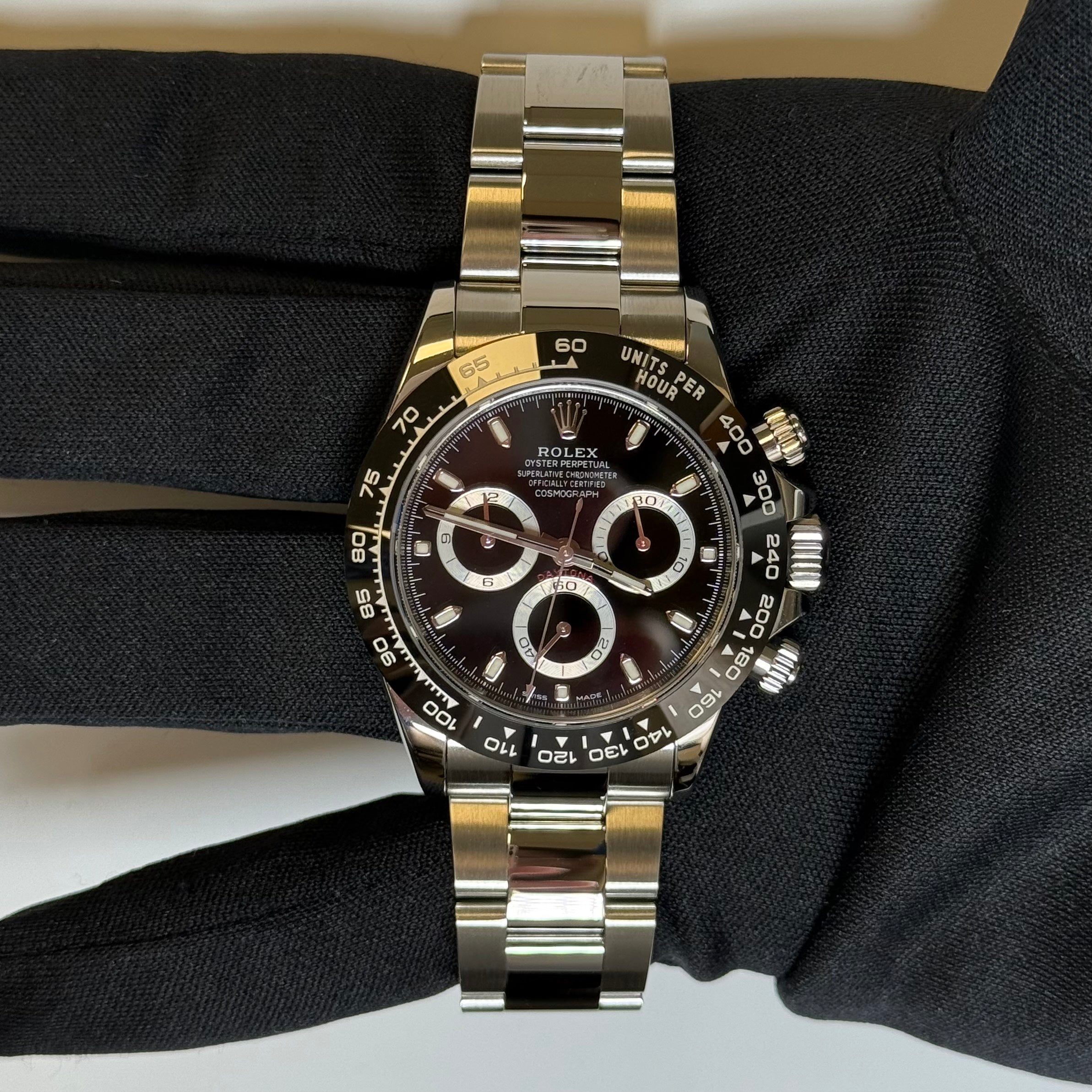 Rolex Daytona 40mm Black Dial Watch Ref# 116500LN - Happy Jewelers Fine Jewelry Lifetime Warranty