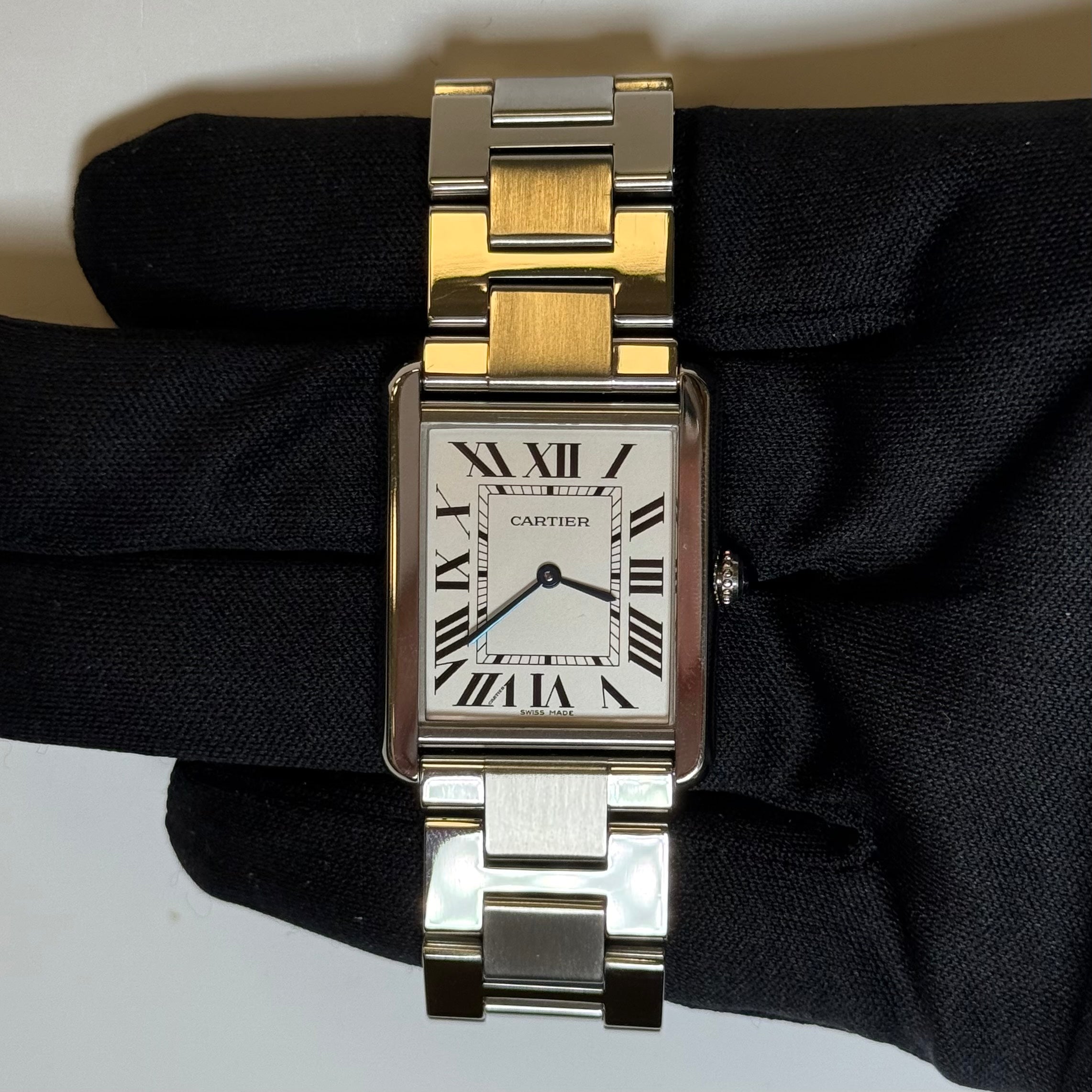 Cartier Tank Solo 34.8mm White Dial Watch Reference #W5200014