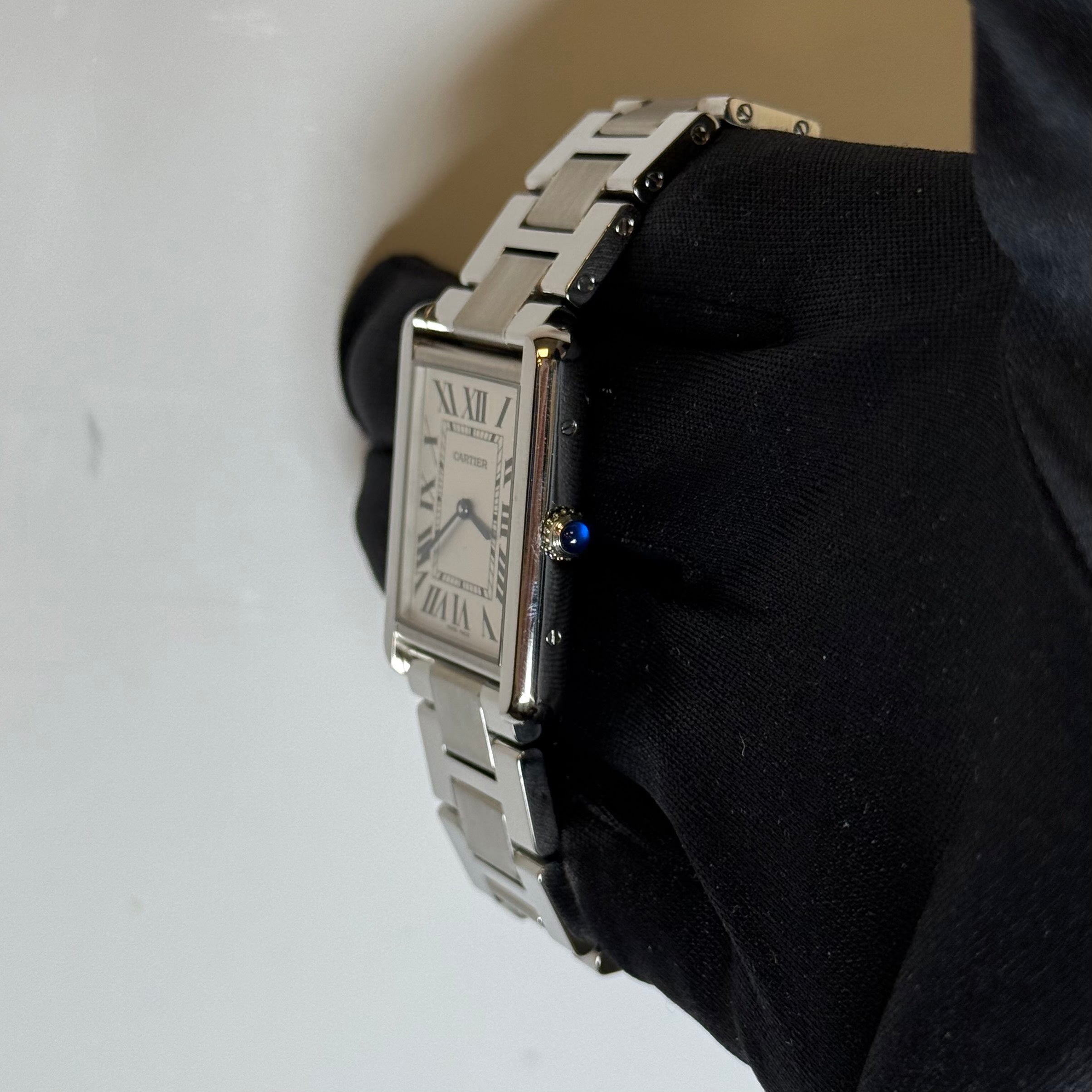 Cartier Tank Solo 34.8mm White Dial Watch Reference #W5200014