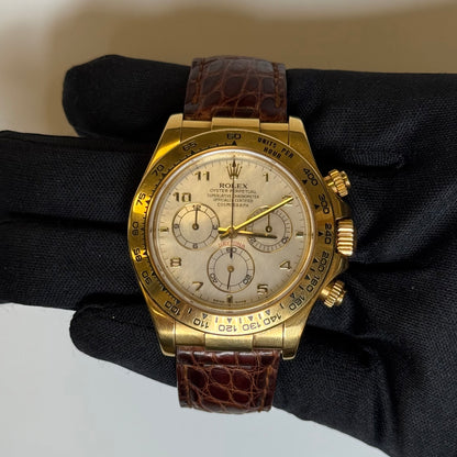 Rolex Daytona 40mm Mother of Pearl Dial Watch Ref# 16518 - Happy Jewelers Fine Jewelry Lifetime Warranty