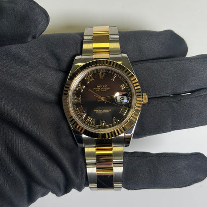 Rolex Datejust 41mm Black Dial Watch Ref# 116333 - Happy Jewelers Fine Jewelry Lifetime Warranty