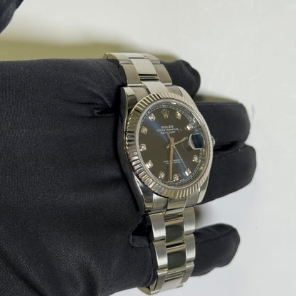 Rolex Datejust 41mm Blue Dial Watch Ref# 126334 - Happy Jewelers Fine Jewelry Lifetime Warranty