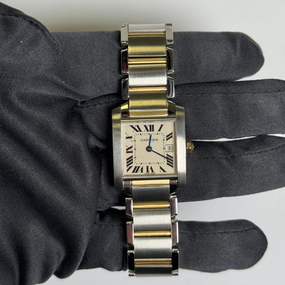 Cartier Tank 25mm White Dial Watch Ref# W51012Q4