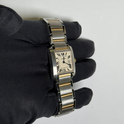 Cartier Tank 25mm White Dial Watch Ref# W51012Q4
