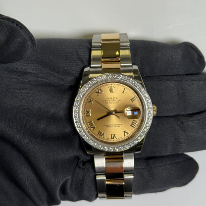 Rolex Datejust 36mm Champagne Dial Watch Ref# 116203 - Happy Jewelers Fine Jewelry Lifetime Warranty