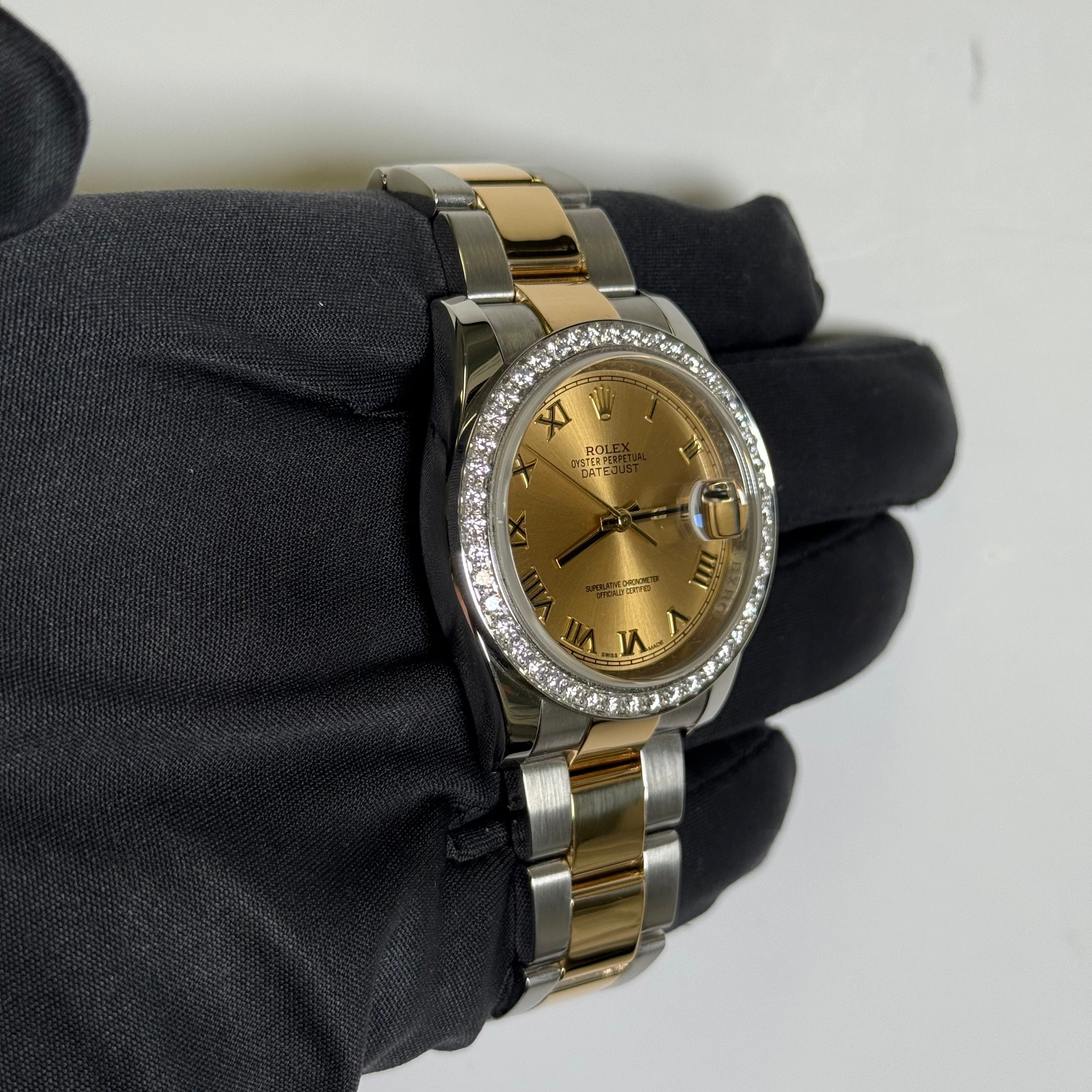 Rolex Datejust 36mm Champagne Dial Watch Ref# 116203