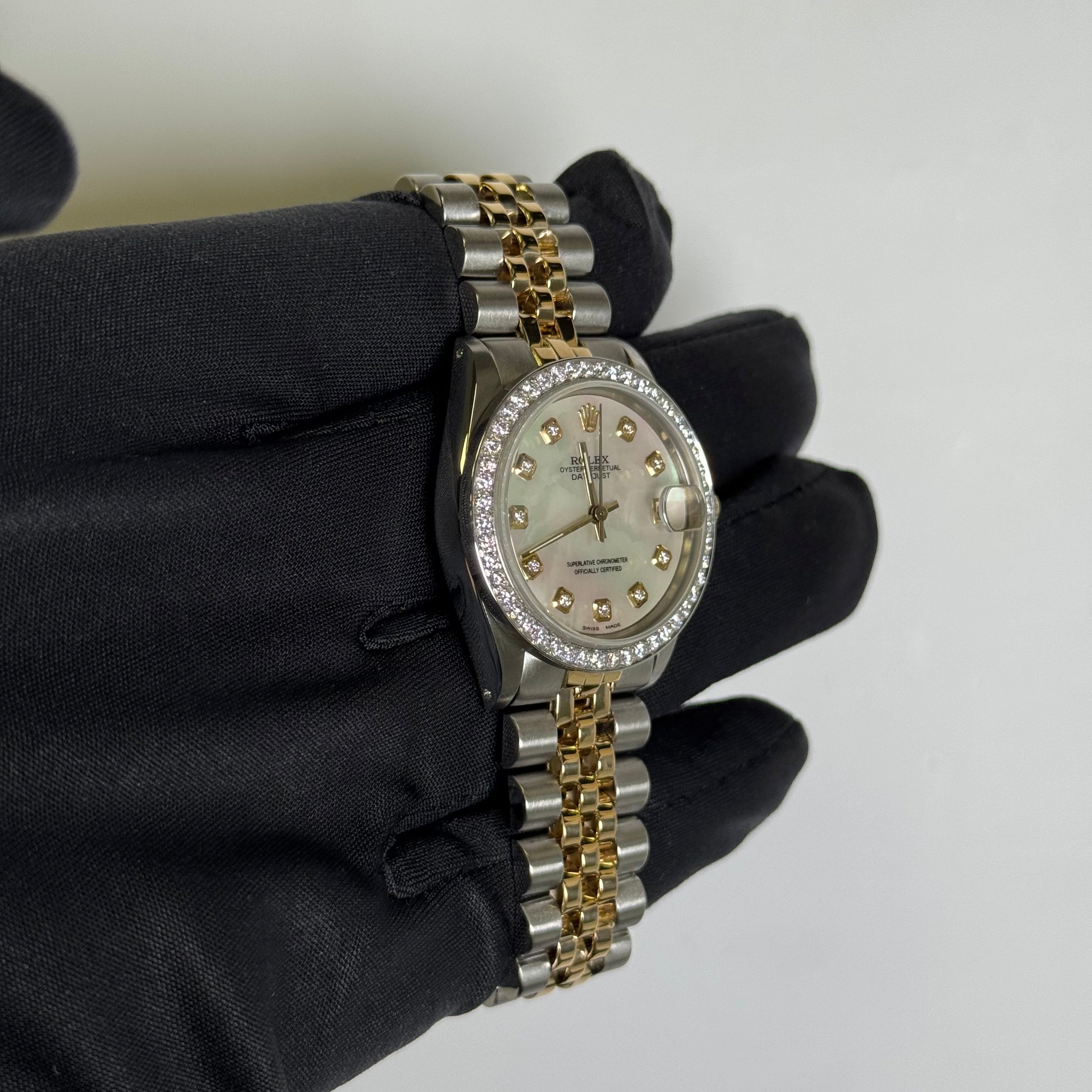 Rolex Datejust 31mm MOP Dial Watch Ref# 6827 - Happy Jewelers Fine Jewelry Lifetime Warranty