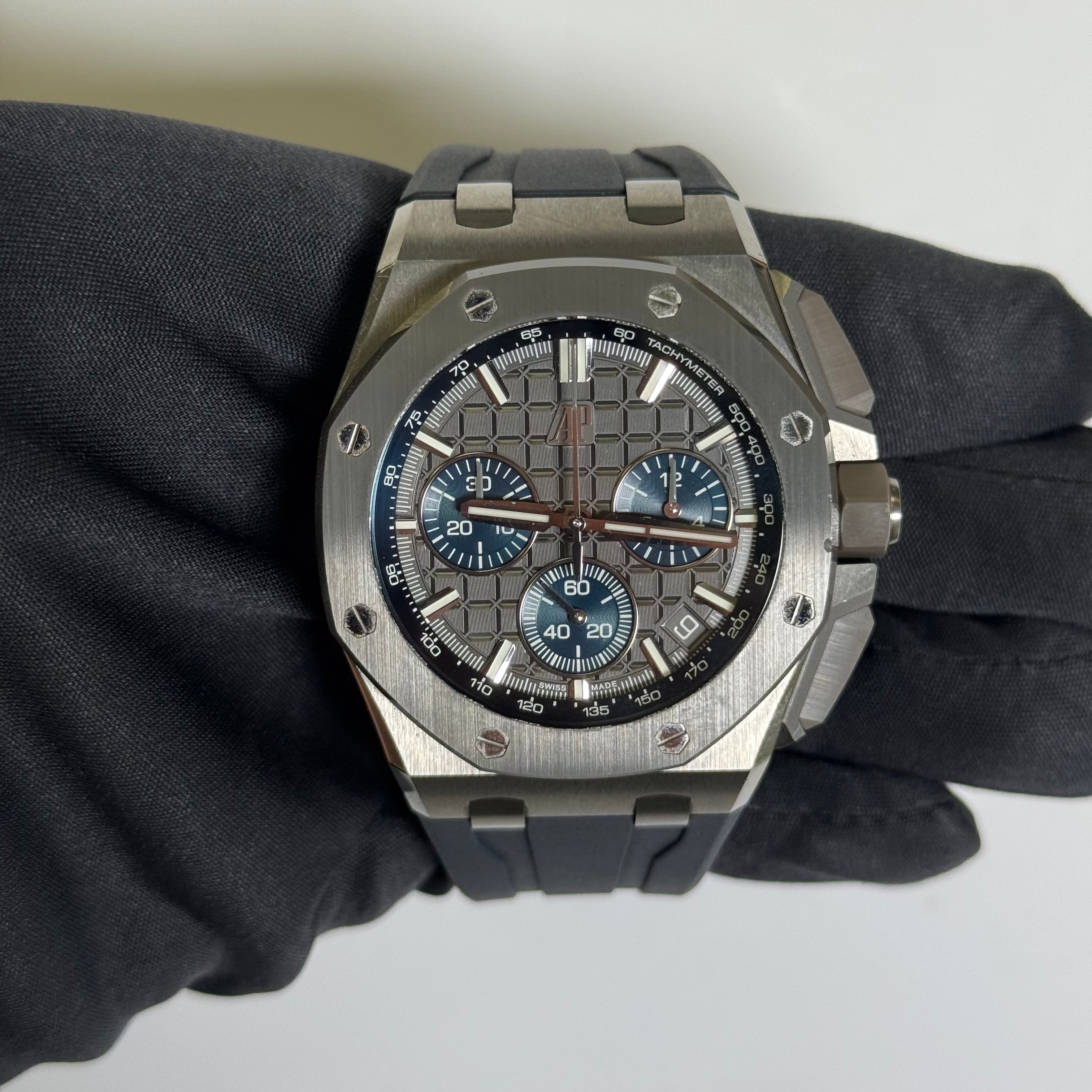 Audemars Piguet Royal Oak 43mm Grey Dial Watch Ref# 26420IO.OO.A009CA.01 - Happy Jewelers Fine Jewelry Lifetime Warranty