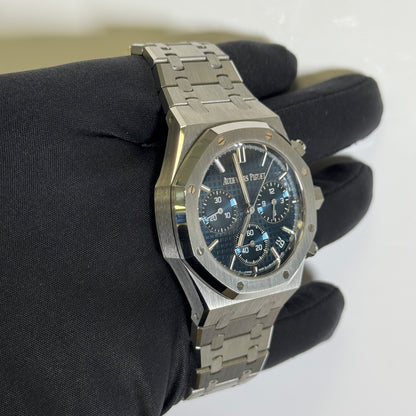 Audemars Piguet Royal Oak 41mm Blue Dial Watch Ref# 26240ST.OO.1320ST.05 - Happy Jewelers Fine Jewelry Lifetime Warranty