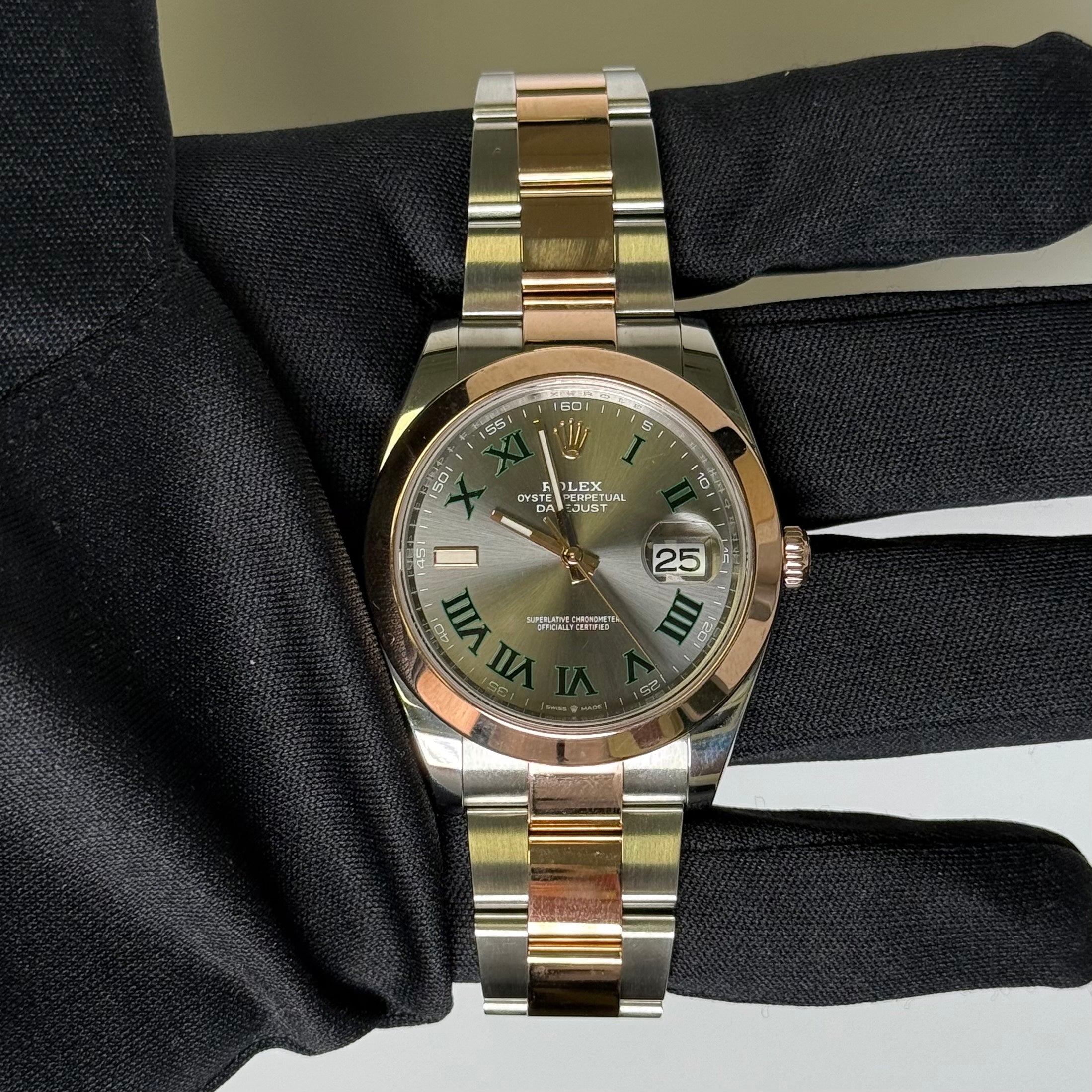 Rolex Datejust 41mm Wimbledon Dial Watch Ref# 126301