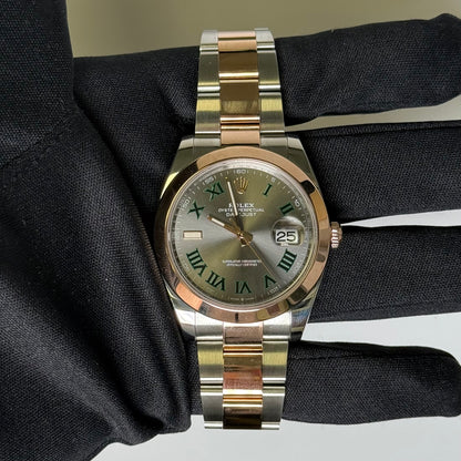 Rolex Datejust 41mm Wimbledon Dial Watch Ref# 126301