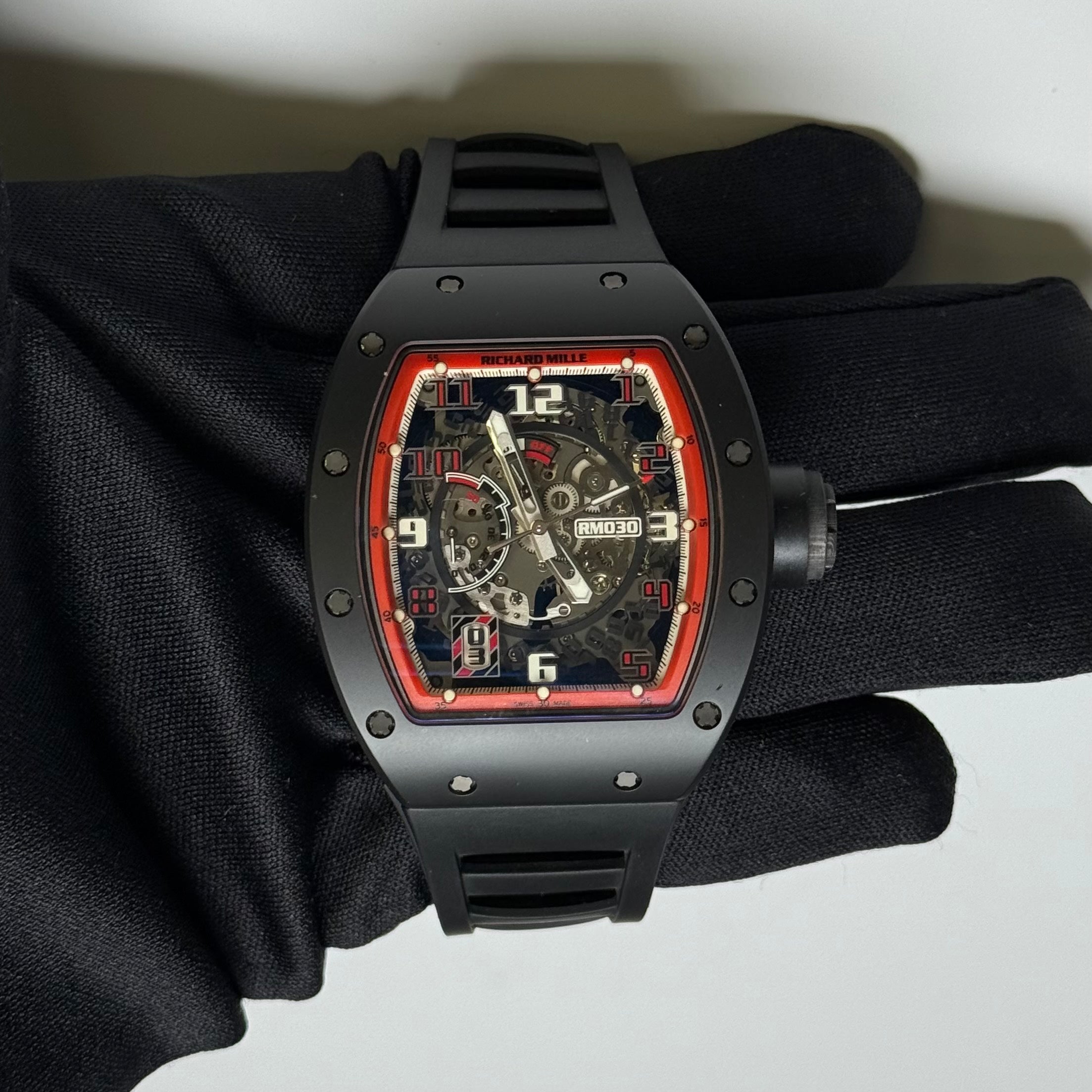 Richard Mille RM030 42mm Skeletonized  Dial Watch Ref# RM30 - Happy Jewelers Fine Jewelry Lifetime Warranty