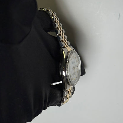 Rolex Oyster Perpetual 34mm MOP Dial Watch Ref# 15053