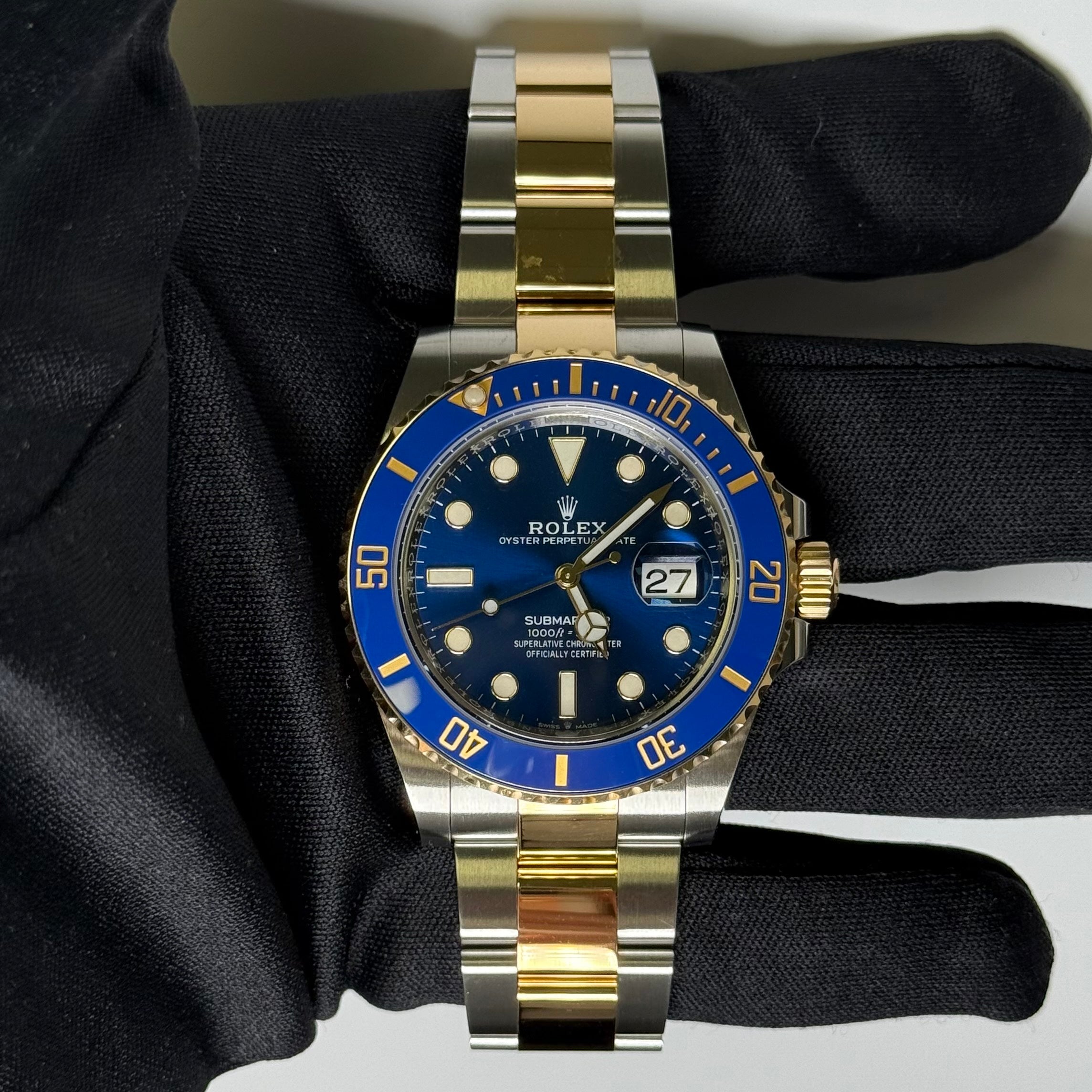 Rolex Submariner 41mm Blue Dial Watch Ref# 126613LB