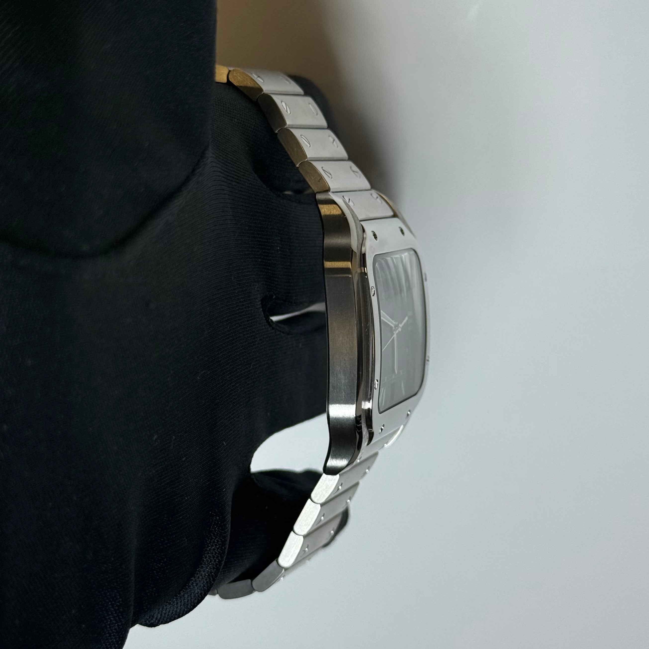 Cartier Santos 40mm Blue Dial Watch Ref# WSSA0030