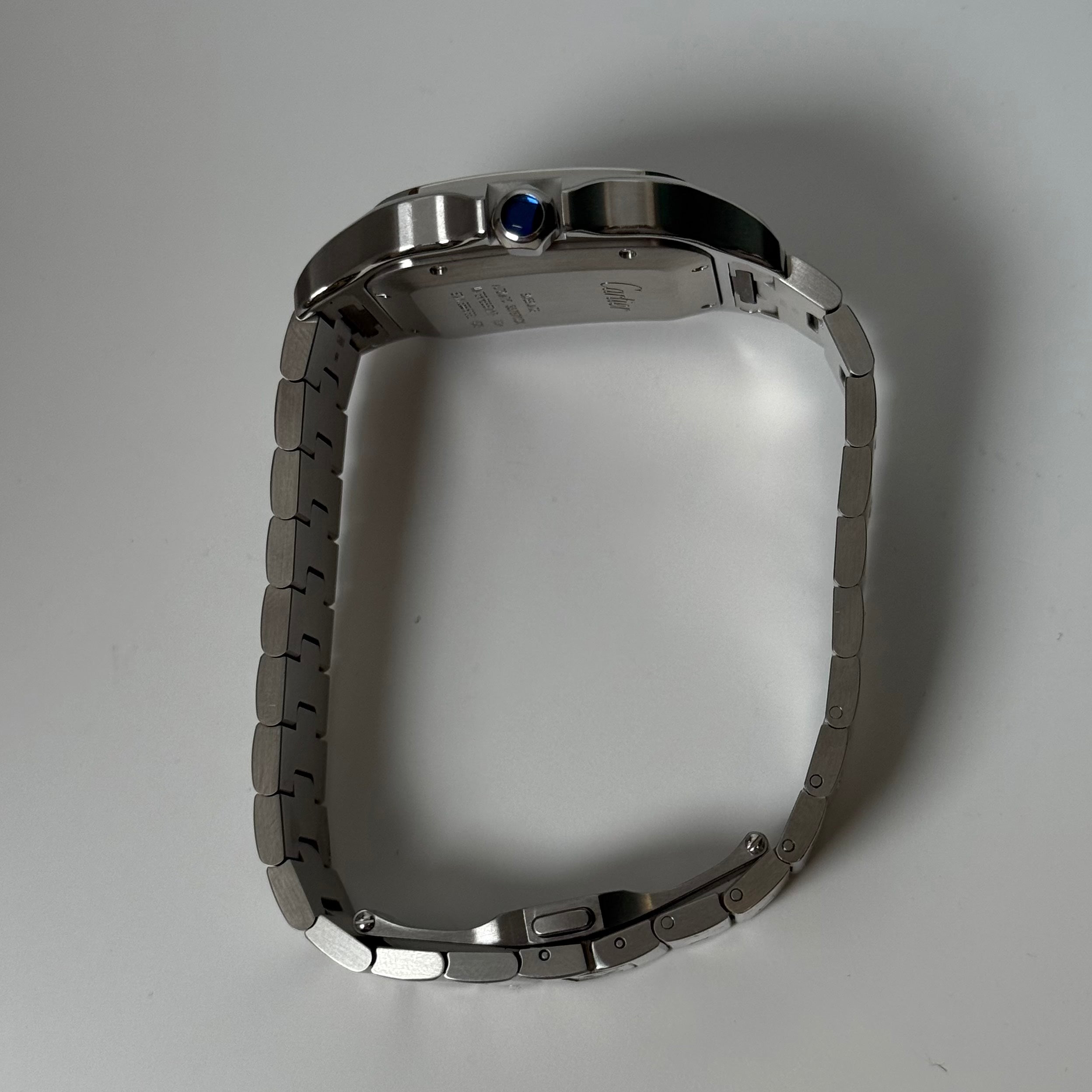Cartier Santos 40mm Blue Dial Watch Ref# WSSA0030 - Happy Jewelers Fine Jewelry Lifetime Warranty