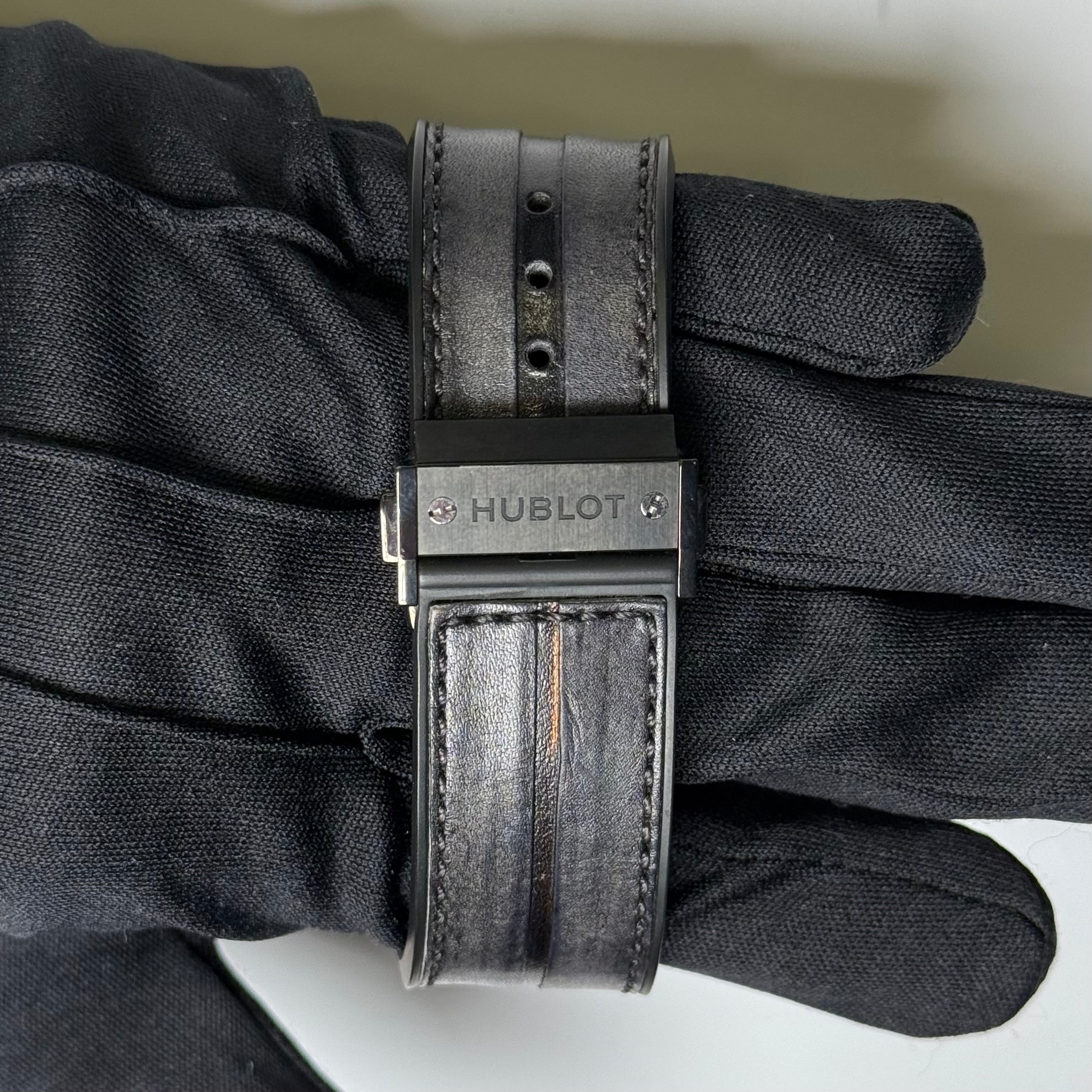 Hublot Classic Fusion 45mm Black Dial Watch Ref# 511.CM.0500.VR.BER16 - Happy Jewelers Fine Jewelry Lifetime Warranty