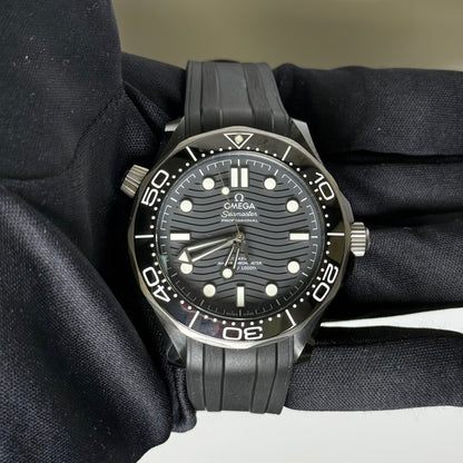 Omega Seamaster 43.5mm Black Dial Watch Ref# 210.92.44.20.01.001 - Happy Jewelers Fine Jewelry Lifetime Warranty