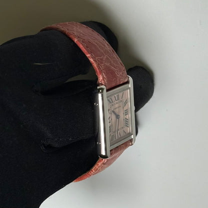 Cartier Tank 31mm Pink Dial Watch Ref# W5200000