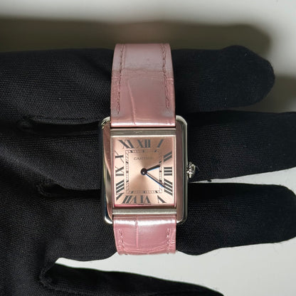 Cartier Tank 31mm Pink Dial Watch Ref# W5200000