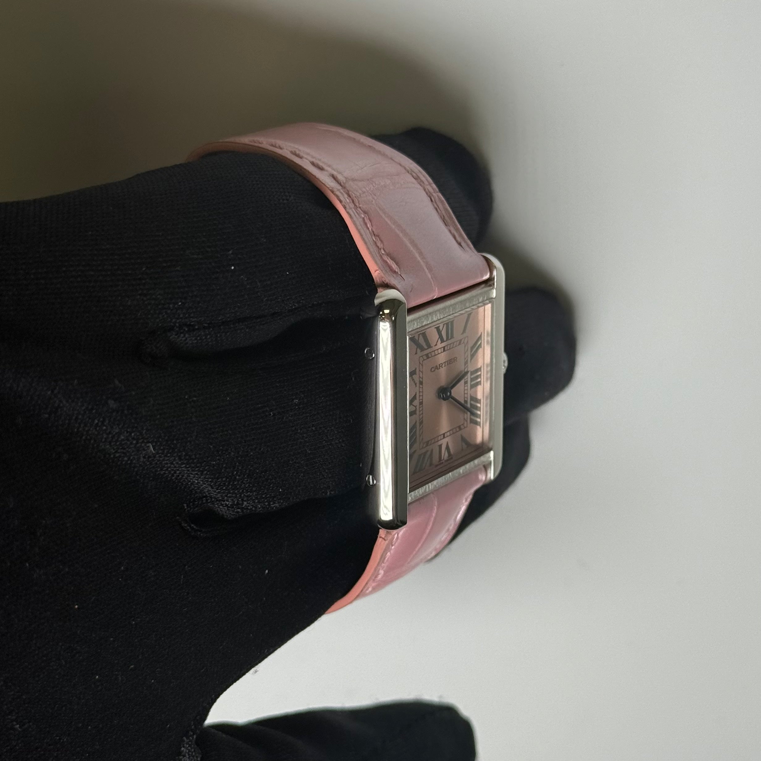 Cartier Tank 31mm Pink Dial Watch Ref# W5200000