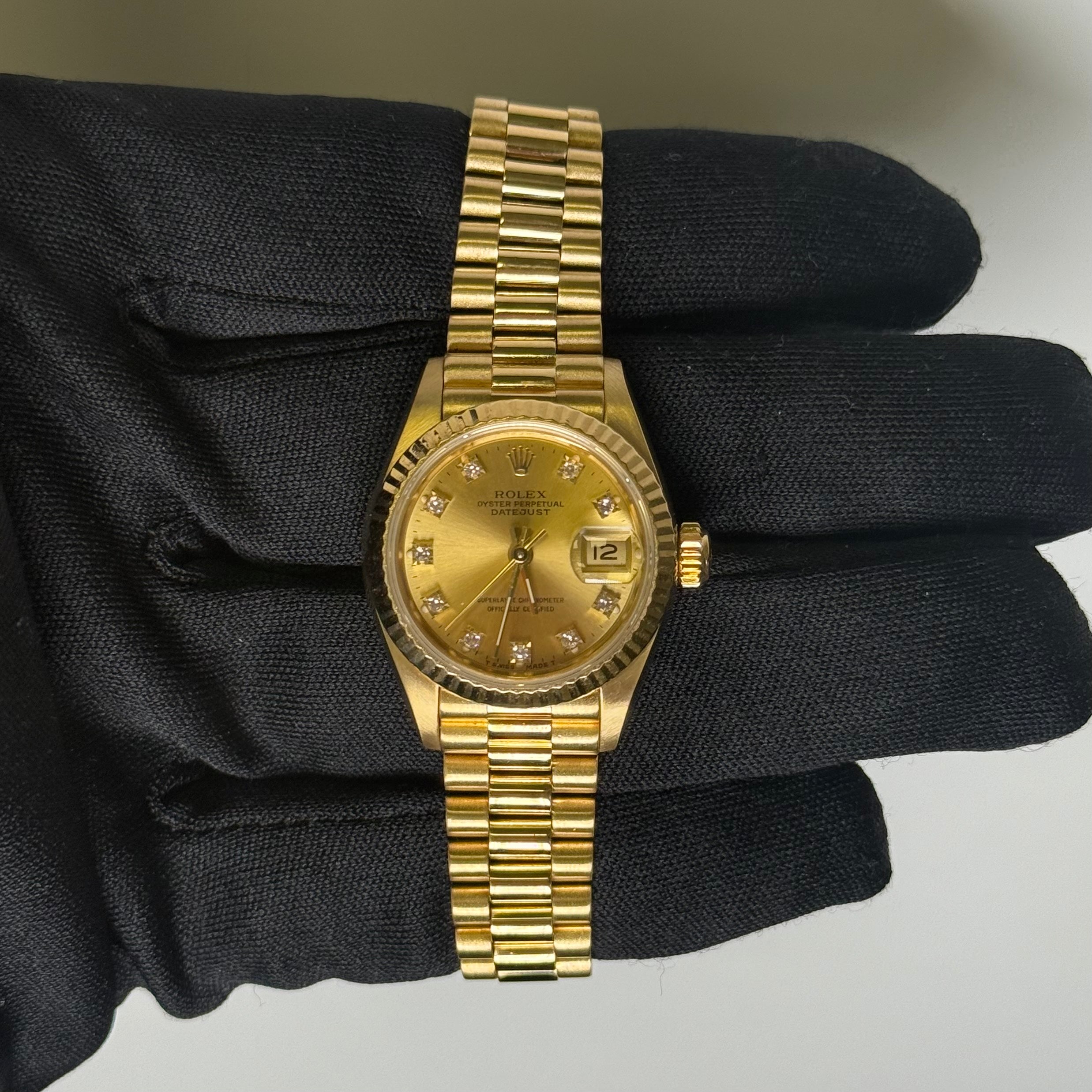 Rolex Datejust 26mm Champagne Dial Watch Ref# 69178