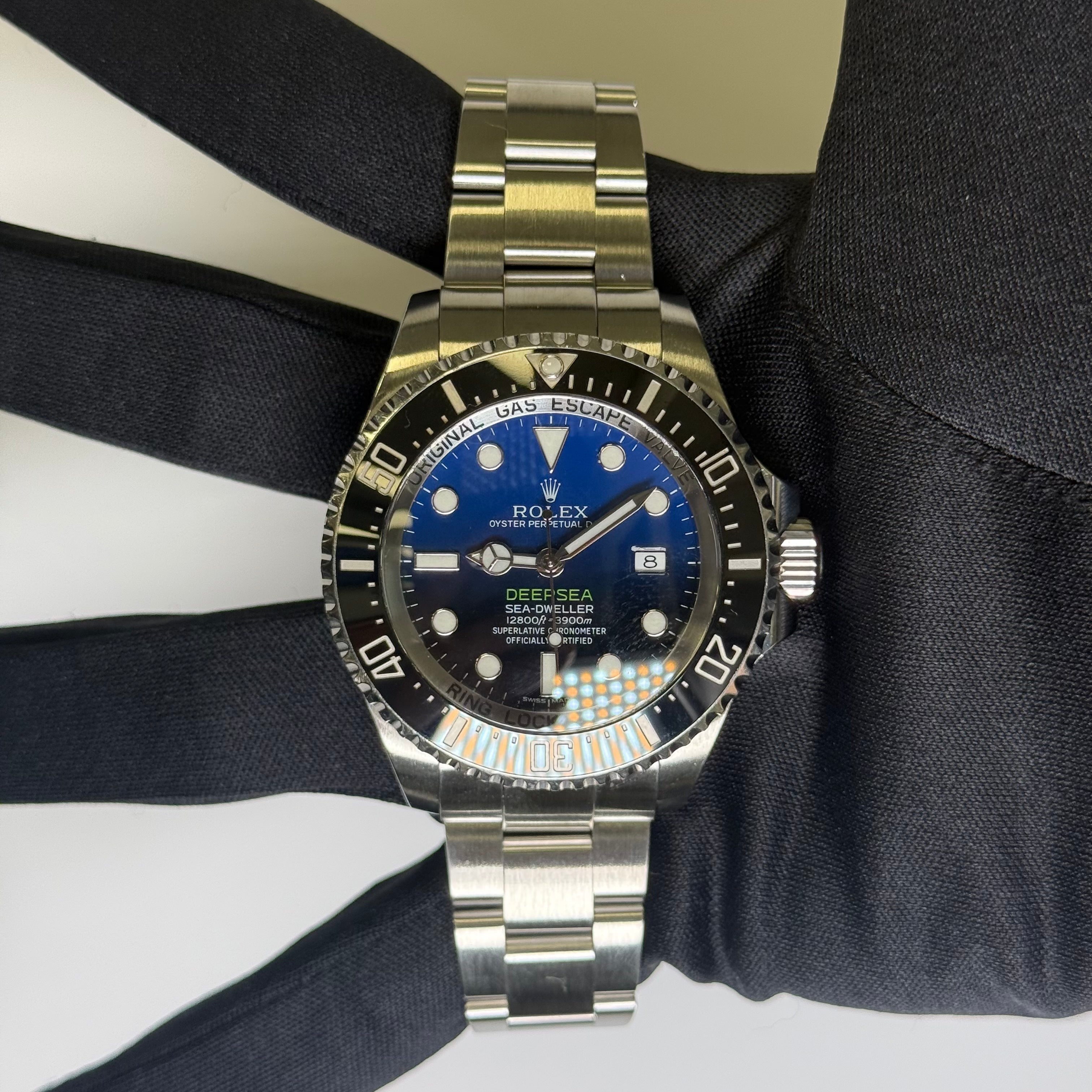 Rolex Sea-Dweller 44mm Black/Blue Dial Watch Ref# 126660