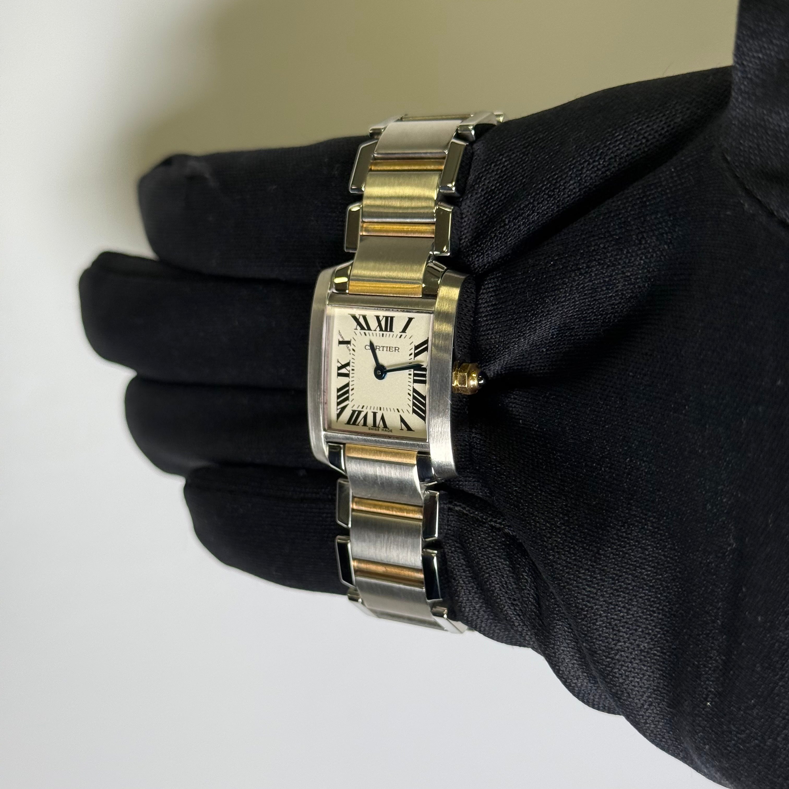 Cartier Tank 20mm White Dial Watch Ref# W51007Q4