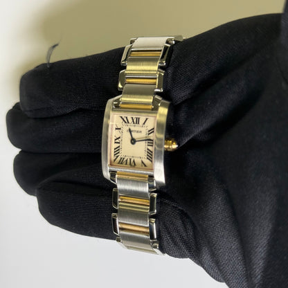 Cartier Tank 20mm White Dial Watch Ref# W51007Q4