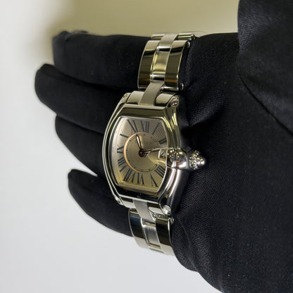 Cartier Roadster 31mm Silver Dial Watch Ref# W62016V3
