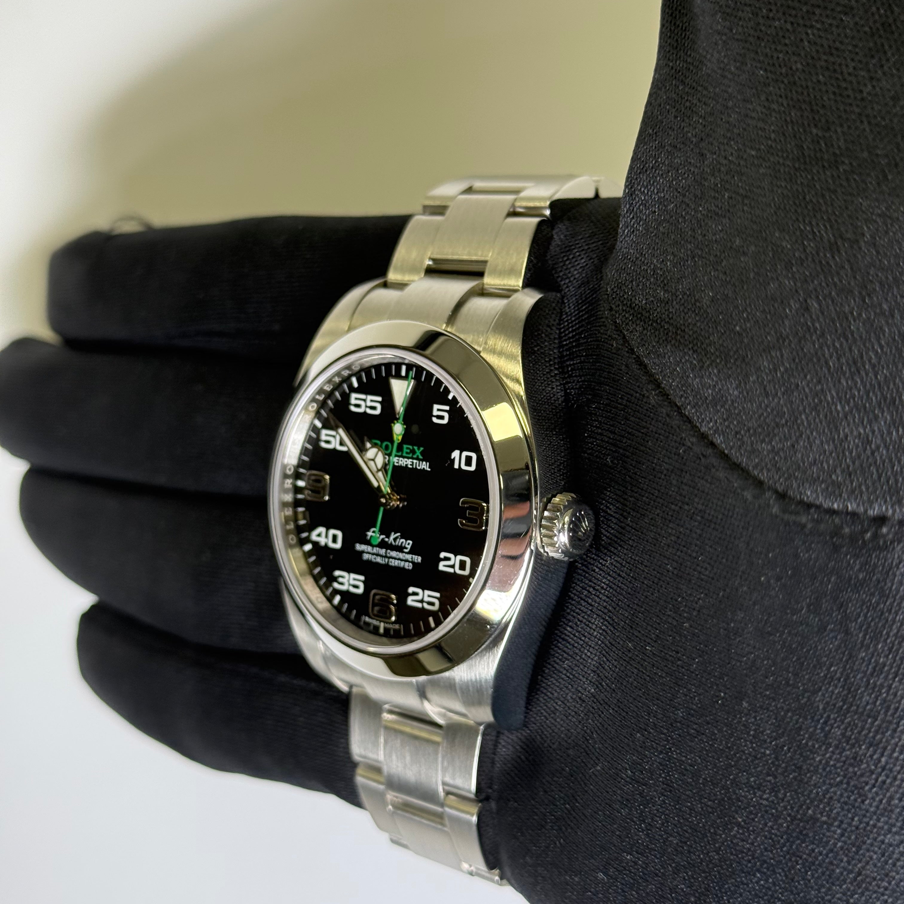 Rolex Air-King 40mm Black Arabic Dial Watch Ref# 116900