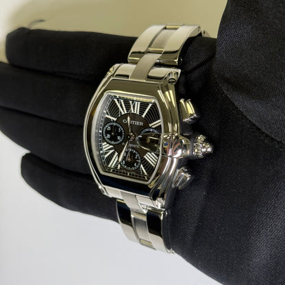 Cartier Roadster 43mm Black Dial Watch Ref# W62020X6