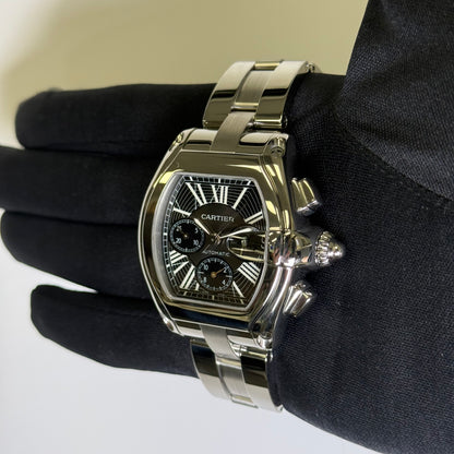 Cartier Roadster 43mm Black Dial Watch Ref# W62020X6