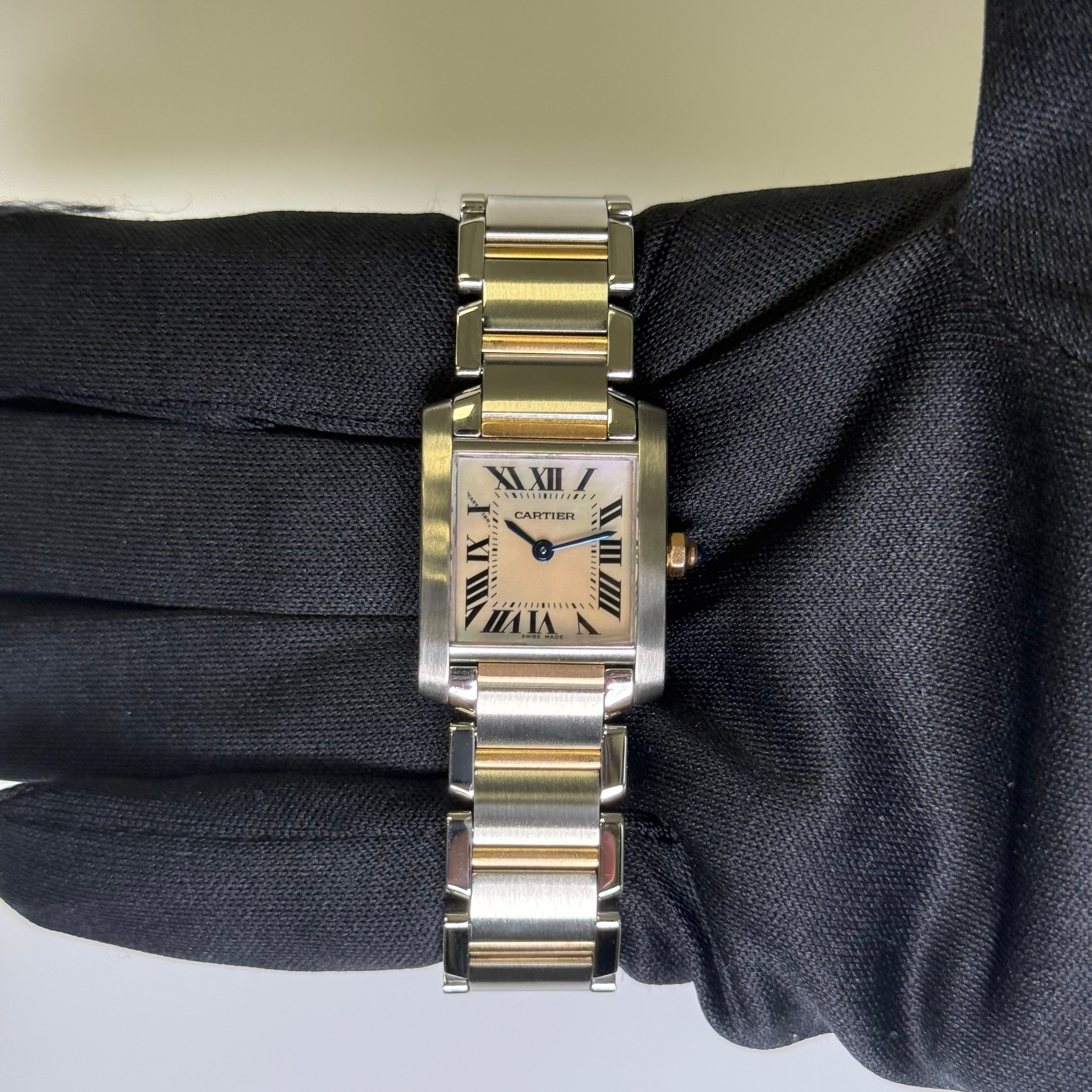 Cartier Tank 20mm White Dial Watch Ref# W51007Q4