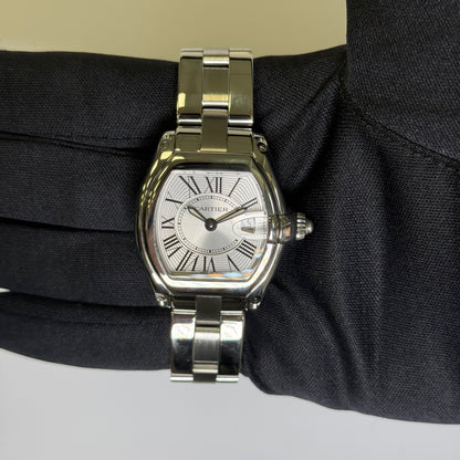 Cartier Roadster 31mm Silver Dial Watch Ref# W62016V3