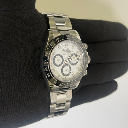 Rolex Daytona 40mm White Dial Watch Ref# 116500LN