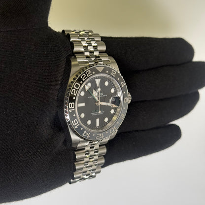 Rolex GMT-Master II 40mm Black Dial Watch Ref# 126710GRNR