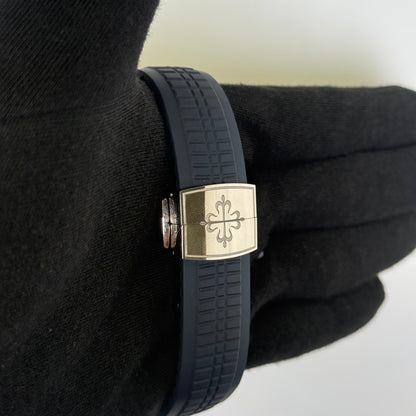 Patek Philippe Aquanaut 42mm Blue Dial Watch Ref# 5168G-001