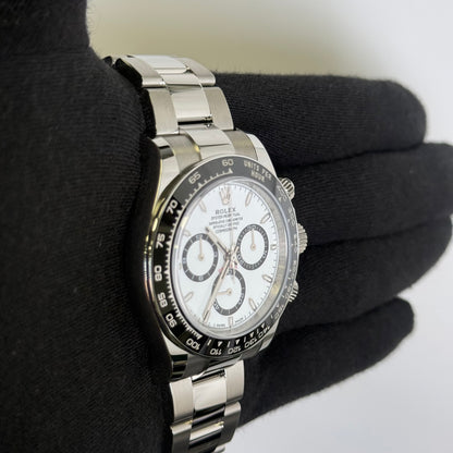 Rolex Daytona 40mm White Dial Watch Ref# 126500LN