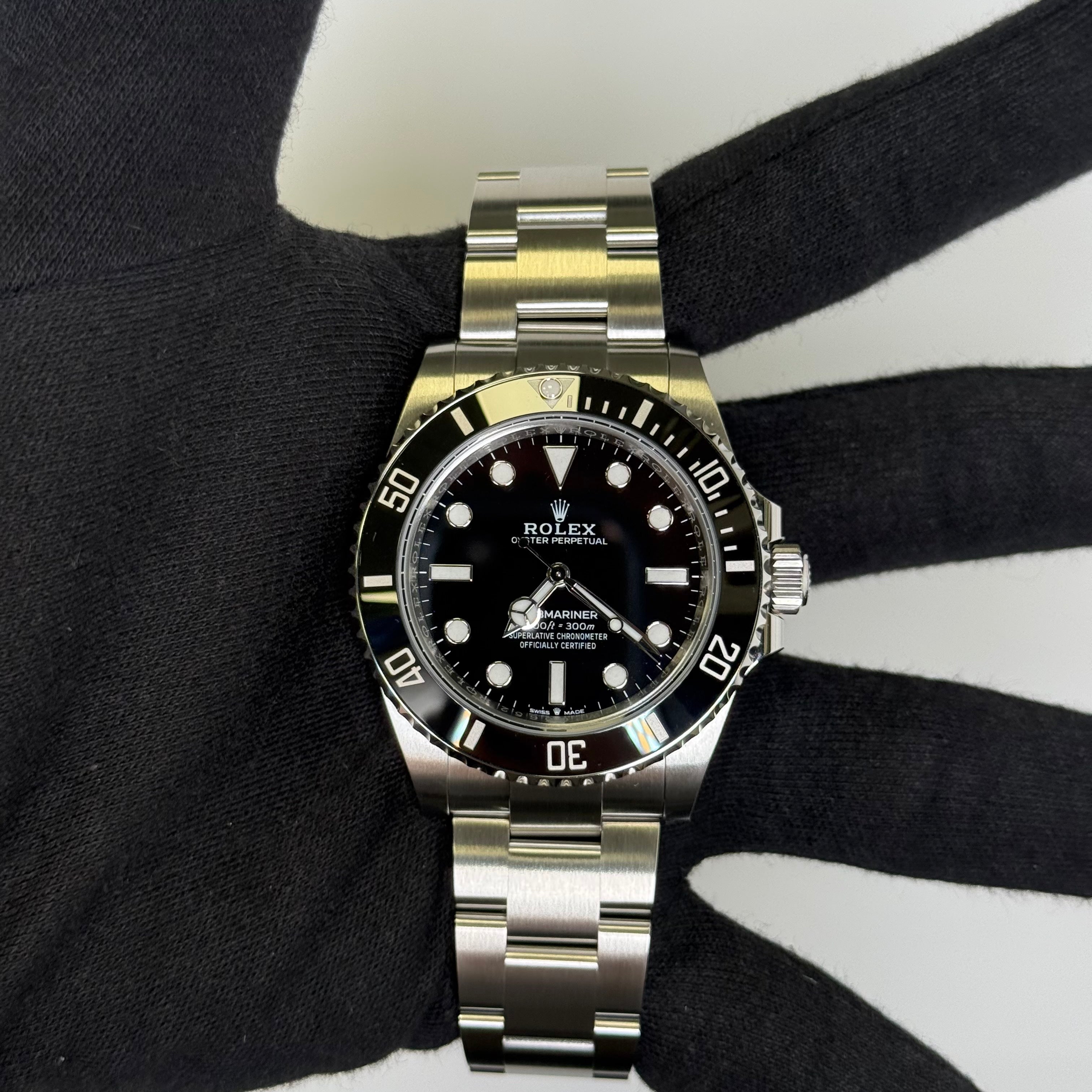Rolex Submariner 41mm Black Dial Watch Ref# 124060