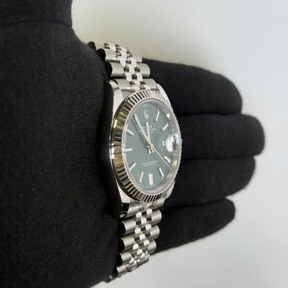 Rolex Datejust 41mm Green Dial Watch Ref# 126334