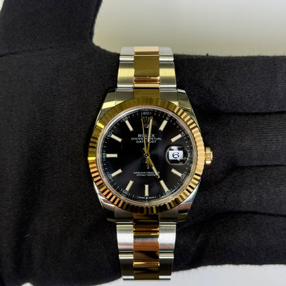 Rolex Datejust 41mm Black Dial Watch Ref# 126333