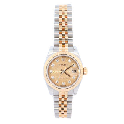 Rolex Datejust 26mm Champagne Dial Watch Ref# 179173 - Happy Jewelers Fine Jewelry Lifetime Warranty