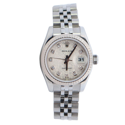 Rolex Datejust 26mm Silver Dial Watch Ref# 179174 - Happy Jewelers Fine Jewelry Lifetime Warranty