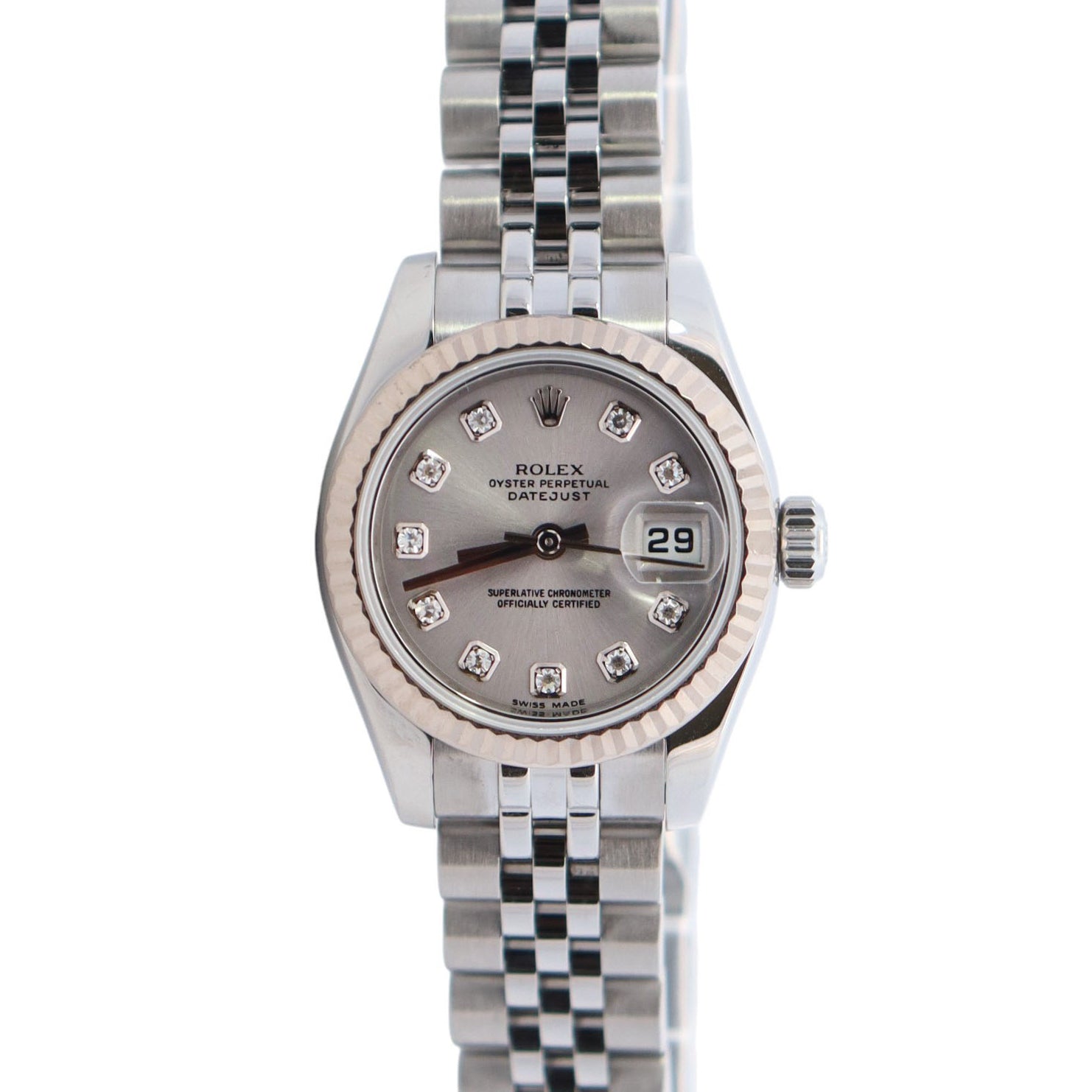 Rolex Datejust 26mm Silver Dial Watch Ref# 179174 - Happy Jewelers Fine Jewelry Lifetime Warranty